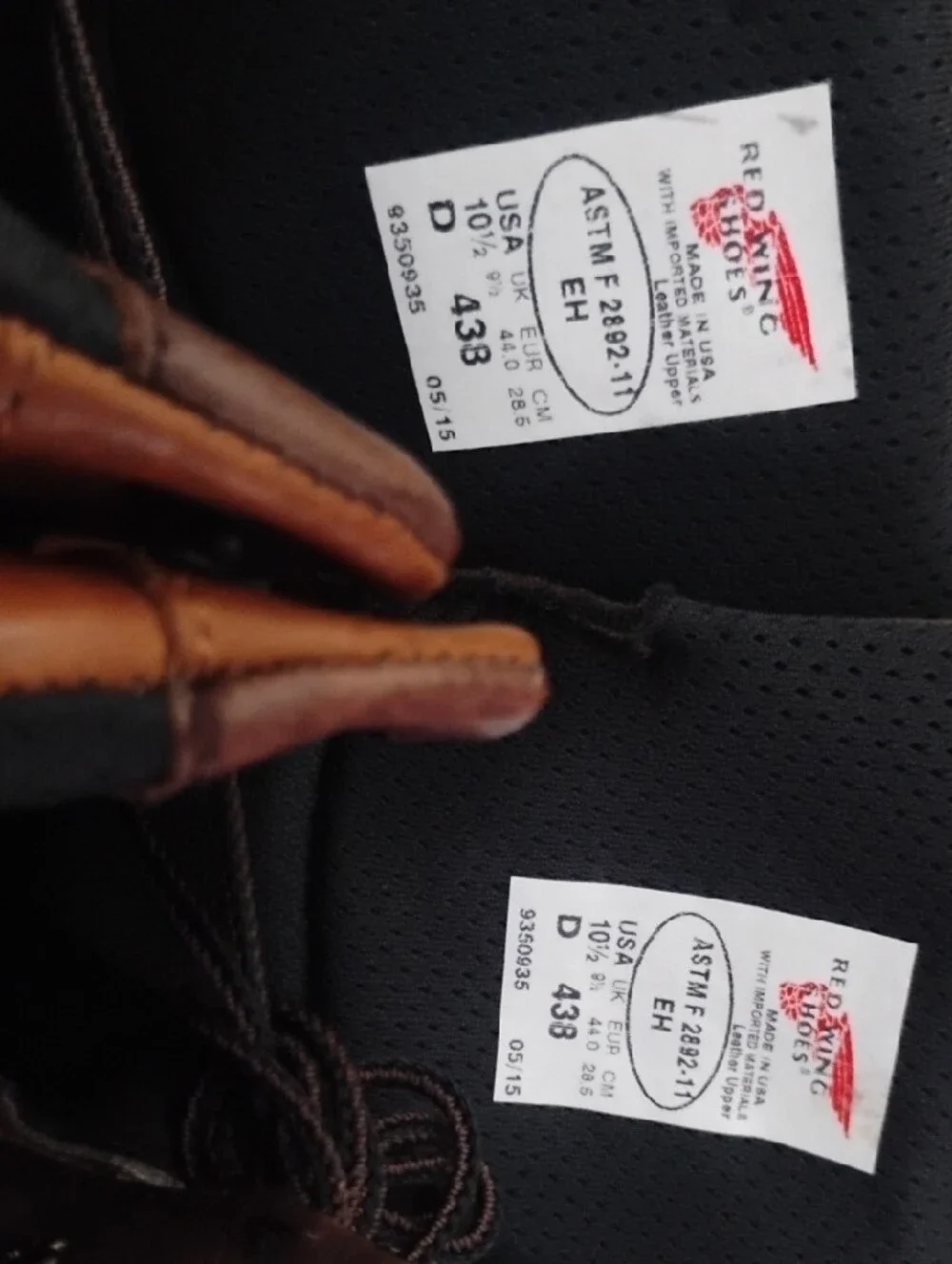 Red Wing Shoes Brown and Black Men's Work Boots